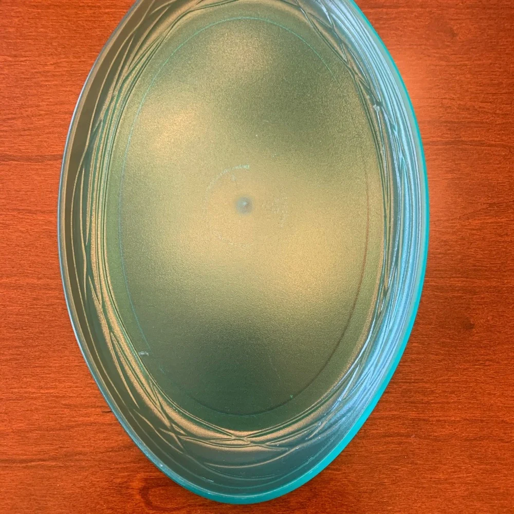Home Decor Decorative Storage Tray Organizer Oval Sea Green